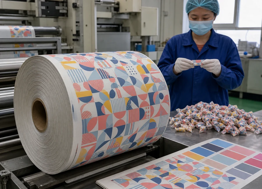 Food-contact paper converting packing and application context