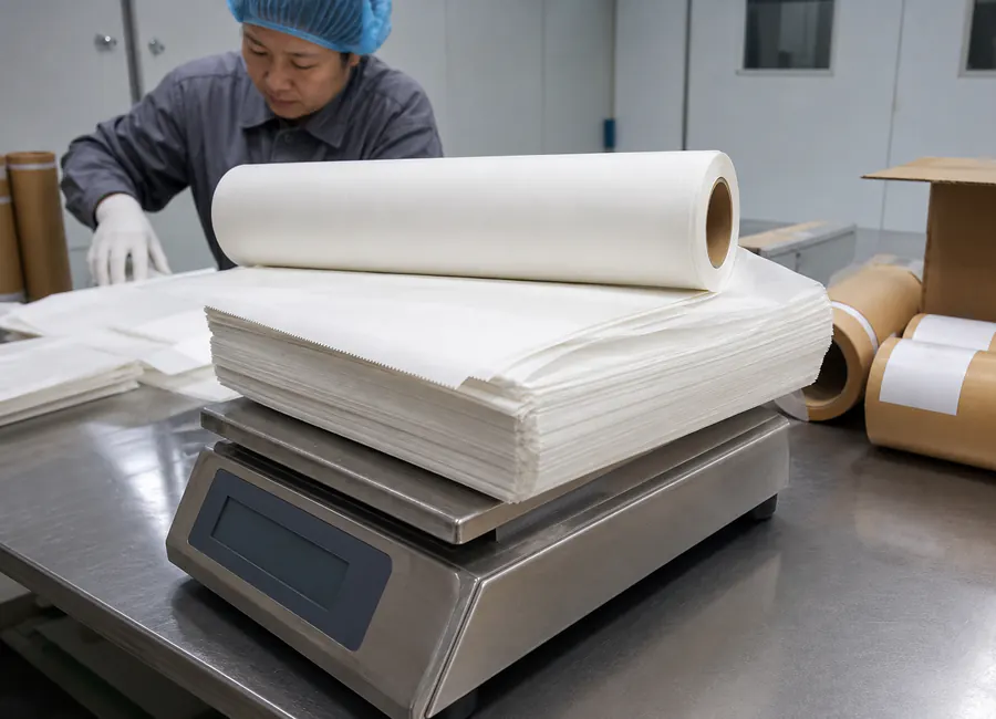retail rolls, sheets or pre-cut packs of parchment paper sample comparison