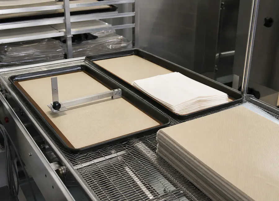 cooking sheet manufacturer production or commercial application context