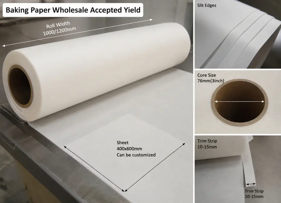 baking paper wholesale product and specification detail