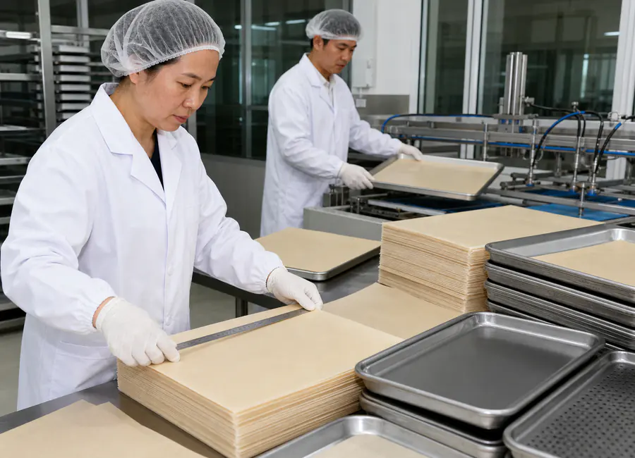 commercial cooking sheet supplier quality inspection and packing control