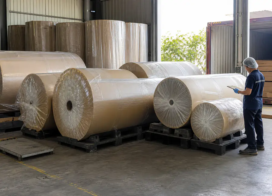 Food-contact paper converting packing and application context