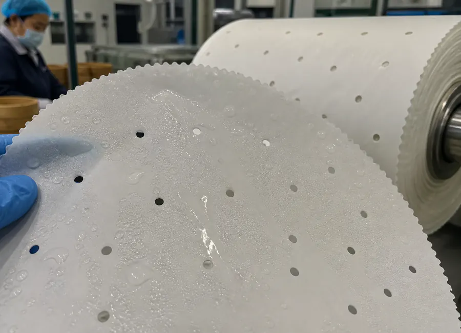 perforated round or square steaming paper used under moist heated food procurement overview