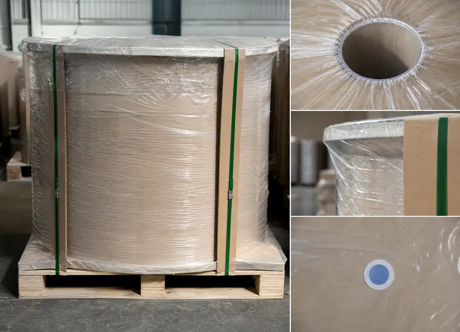 jumbo parchment paper container loading product and specification detail