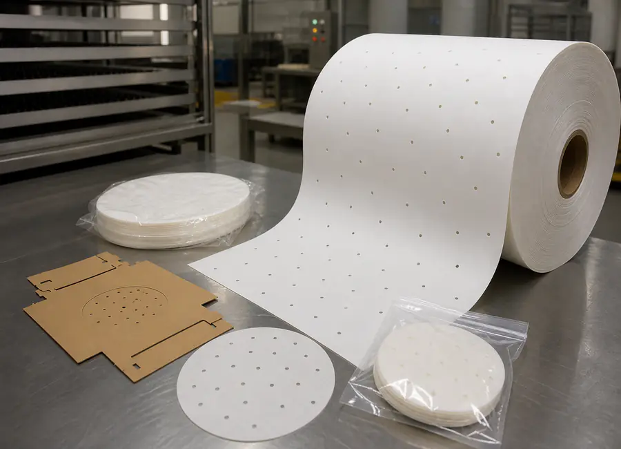 custom perforated steaming paper production approval context