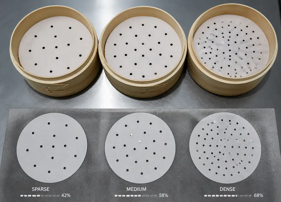 Same-spec custom perforated steaming paper comparison
