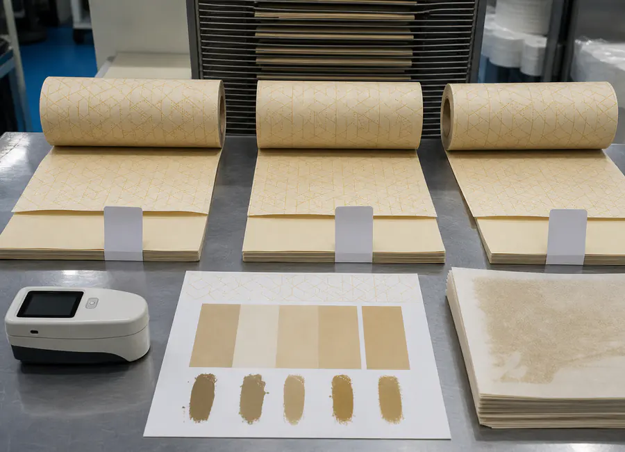 printed parchment paper manufacturer controlled sample comparison