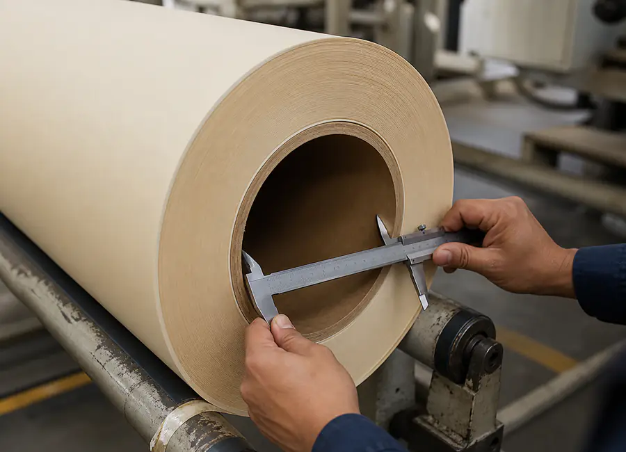 jumbo roll specification for converters paper surface and reel detail