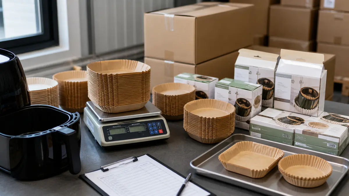 air fryer liner pack count