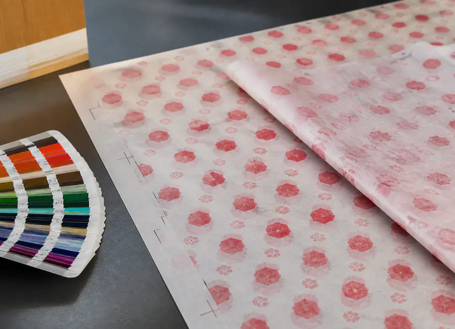 custom printed wax paper product and specification detail