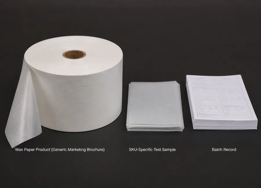 Same-spec wax paper supplier comparison