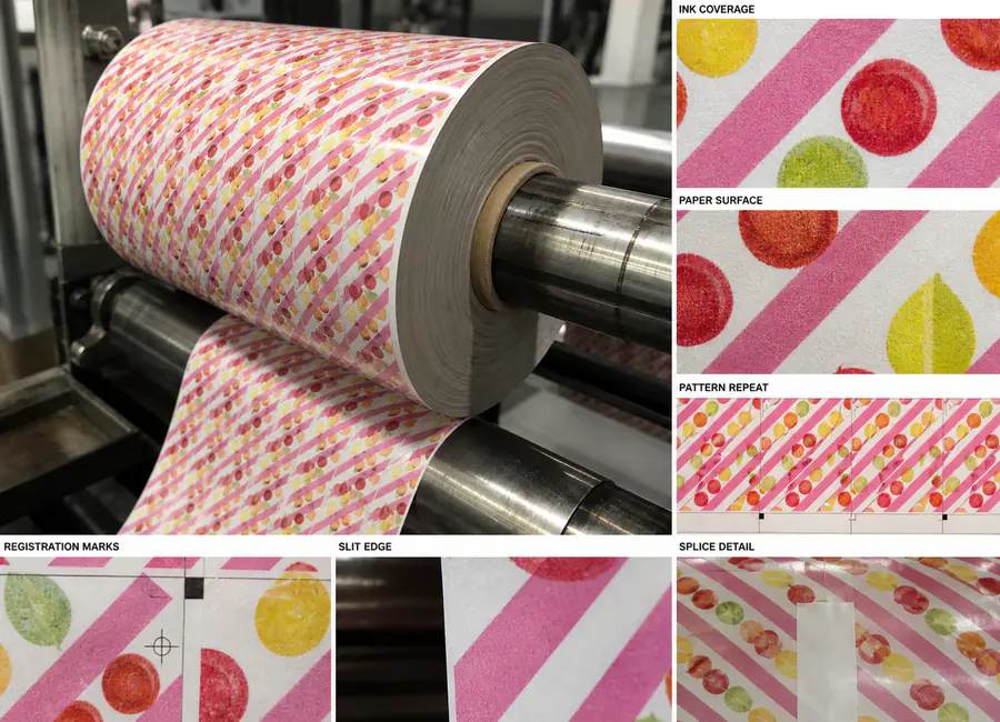 custom printed candy paper product and specification detail