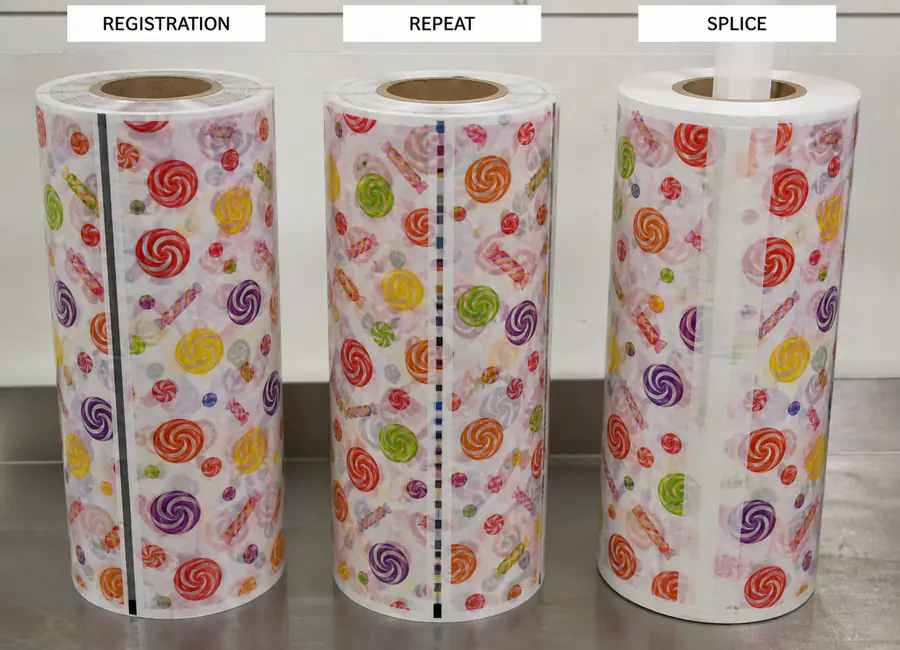 Same-spec custom printed candy paper comparison